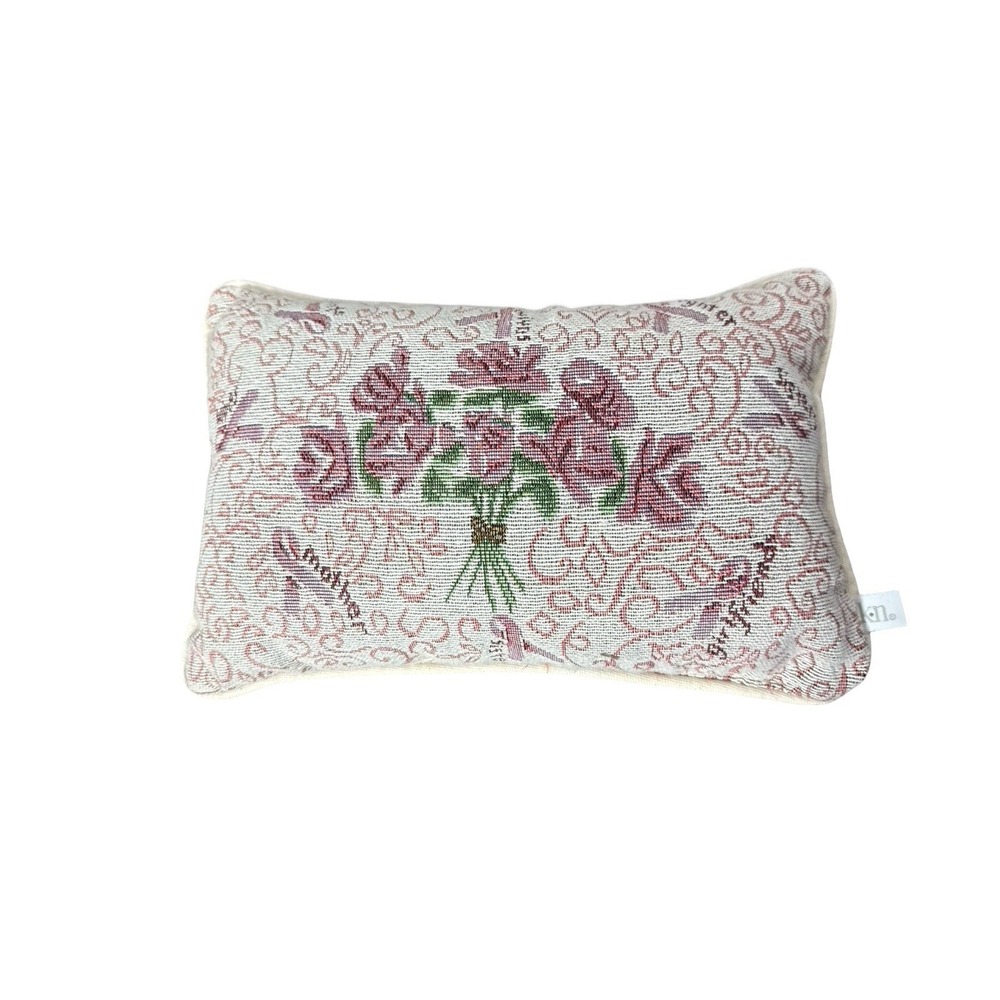 Mothers‎ Day womens needlepoint pillow roses floral girlfriend, mother sister
